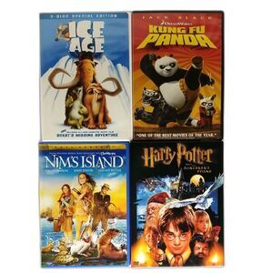 LOT 4 Kid DVD: ICE AGE, NIMS ISLAND, KUNG FU PANDA, HARRY POTTER SORCERERS STONE